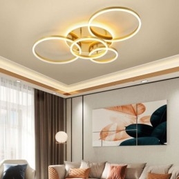 Halo Ring Flush Mount Μοντέρνο Ακρυλικό Φωτιστικό Οροφής