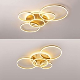 Halo Ring Flush Mount Μοντέρνο Ακρυλικό Φωτιστικό Οροφής
