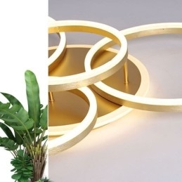 Halo Ring Flush Mount Μοντέρνο Ακρυλικό Φωτιστικό Οροφής