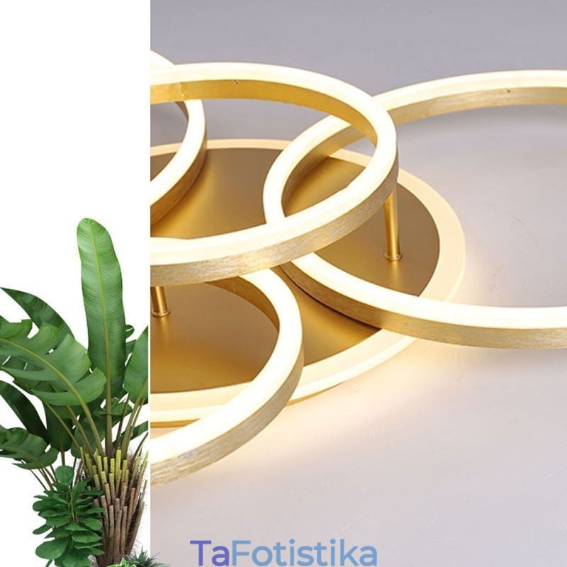 Halo Ring Flush Mount Μοντέρνο Ακρυλικό Φωτιστικό Οροφής