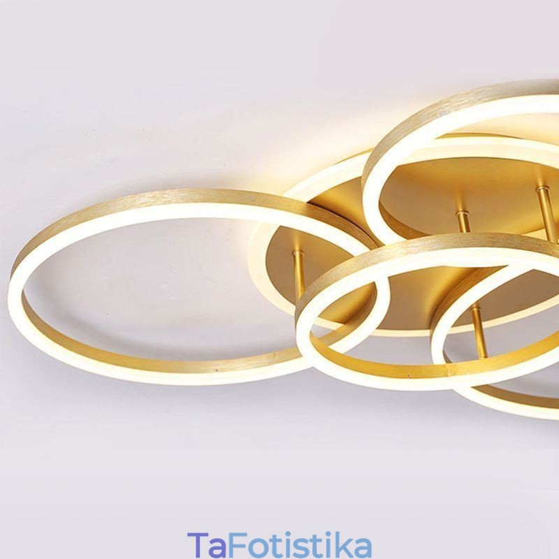Halo Ring Flush Mount Μοντέρνο Ακρυλικό Φωτιστικό Οροφής