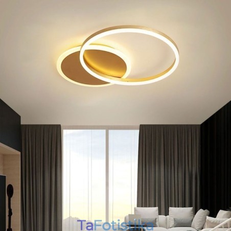 Μοντέρνο Flush Mount στρογγυλό χρυσό φωτιστικό οροφής Μοντέρνο Flush Mount στρογγυλό χρυσό φωτιστικό οροφής