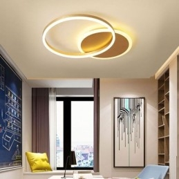 Μοντέρνο Flush Mount στρογγυλό χρυσό φωτιστικό οροφής