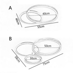 Μοντέρνο Flush Mount στρογγυλό χρυσό φωτιστικό οροφής