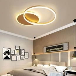 Μοντέρνο Flush Mount στρογγυλό χρυσό φωτιστικό οροφής