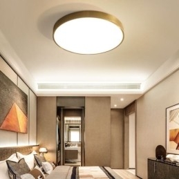 Στρογγυλό Flush Mount Μοντέρνο Χρυσό Ακρυλικό Φωτιστικό Οροφής