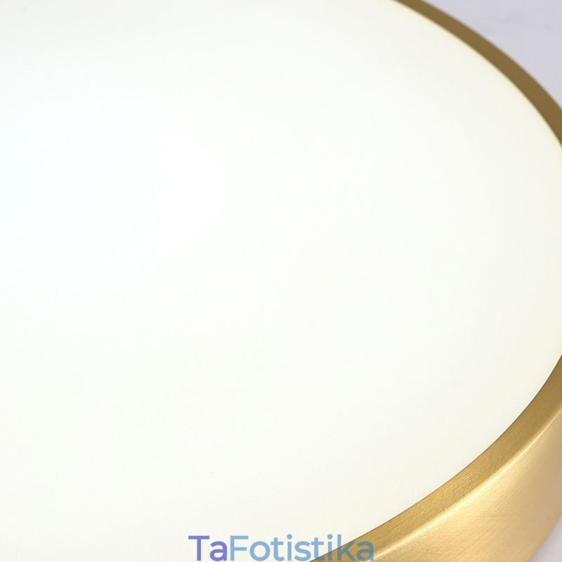 Στρογγυλό Flush Mount Μοντέρνο Χρυσό Ακρυλικό Φωτιστικό Οροφής