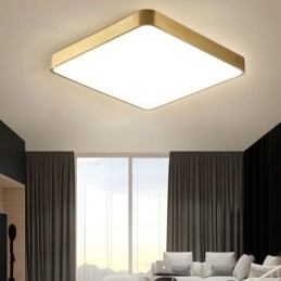 Flush Mount Μινιμαλιστικό Ακρυλικό τετράγωνο χρυσό φωτιστικό οροφής