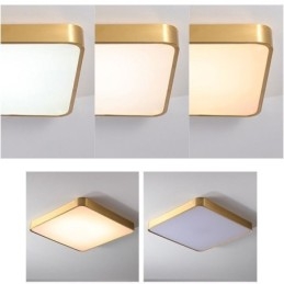 Flush Mount Μινιμαλιστικό Ακρυλικό τετράγωνο χρυσό φωτιστικό οροφής