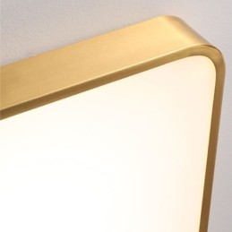 Flush Mount Μινιμαλιστικό Ακρυλικό τετράγωνο χρυσό φωτιστικό οροφής
