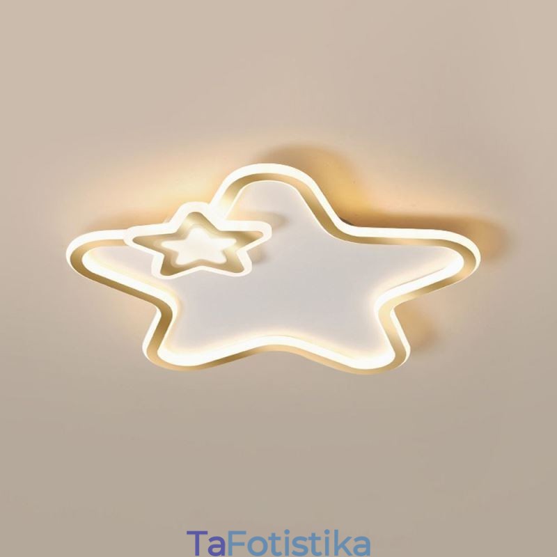 Φωτιστικό οροφής Creative Star Flush Mount Golden Star