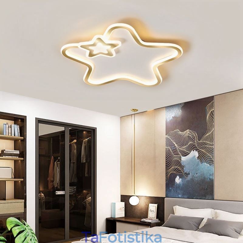 Φωτιστικό οροφής Creative Star Flush Mount Golden Star
