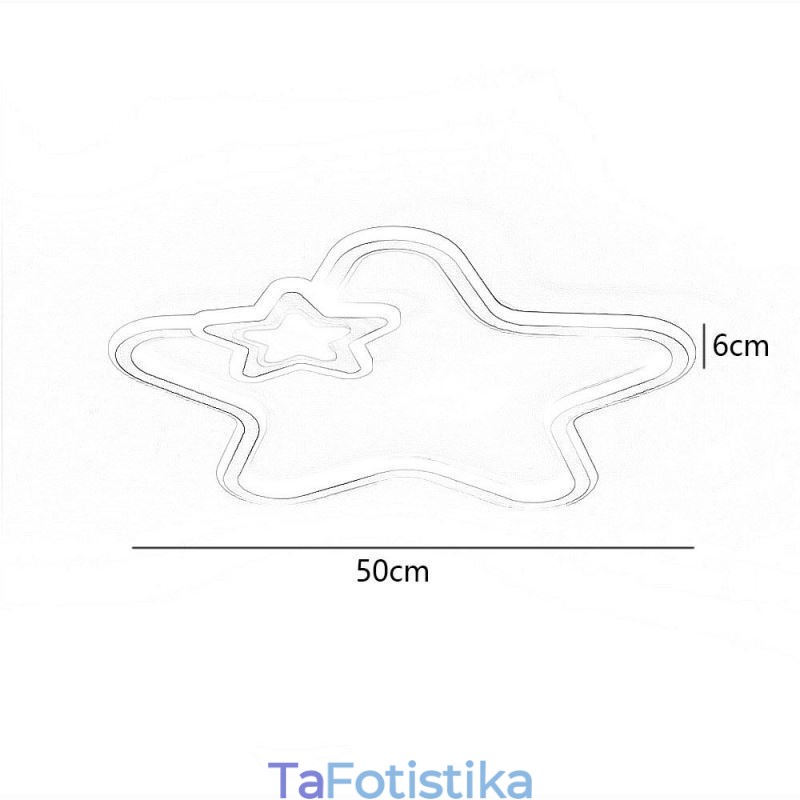 Φωτιστικό οροφής Creative Star Flush Mount Golden Star