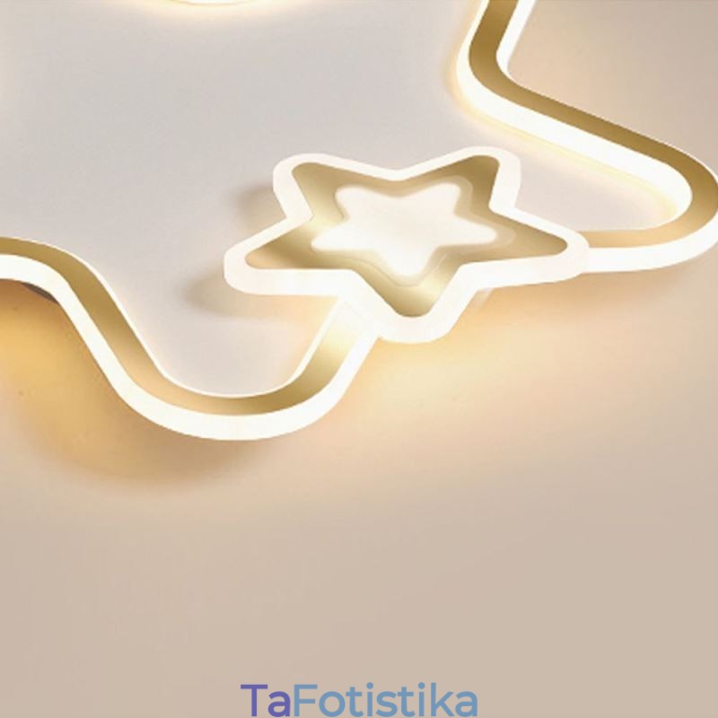 Φωτιστικό οροφής Creative Star Flush Mount Golden Star