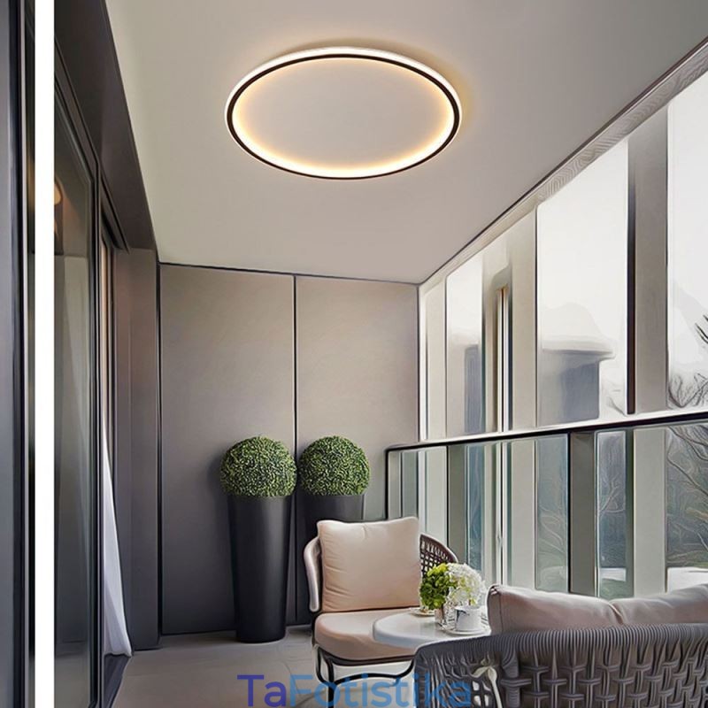 Μινιμαλιστικό κυκλικό φωτιστικό οροφής Flush Mount