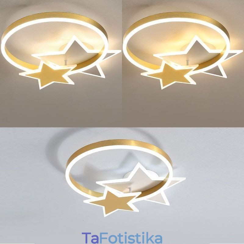 Φωτιστικό οροφής Star Flush Ακρυλικό Φωτιστικό Double Stars