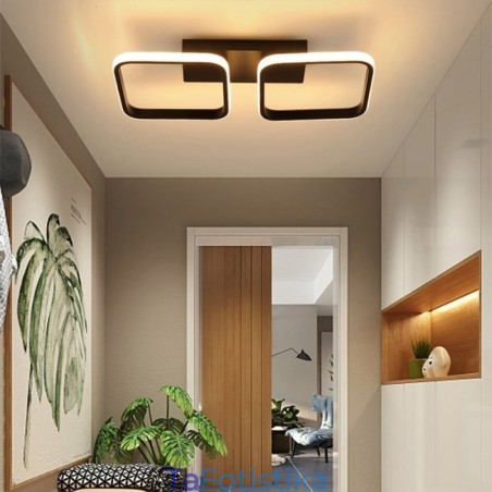Μοντέρνο μινιμαλιστικό φωτιστικό οροφής με ακρυλικό τετράγωνο πλαίσιο
