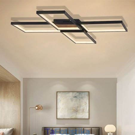 Μινιμαλιστικό ακρυλικό φωτιστικό οροφής Flush Mount σε σχήμα X Μινιμαλιστικό ακρυλικό φωτιστικό οροφής Flush Mount σε σχήμα X
