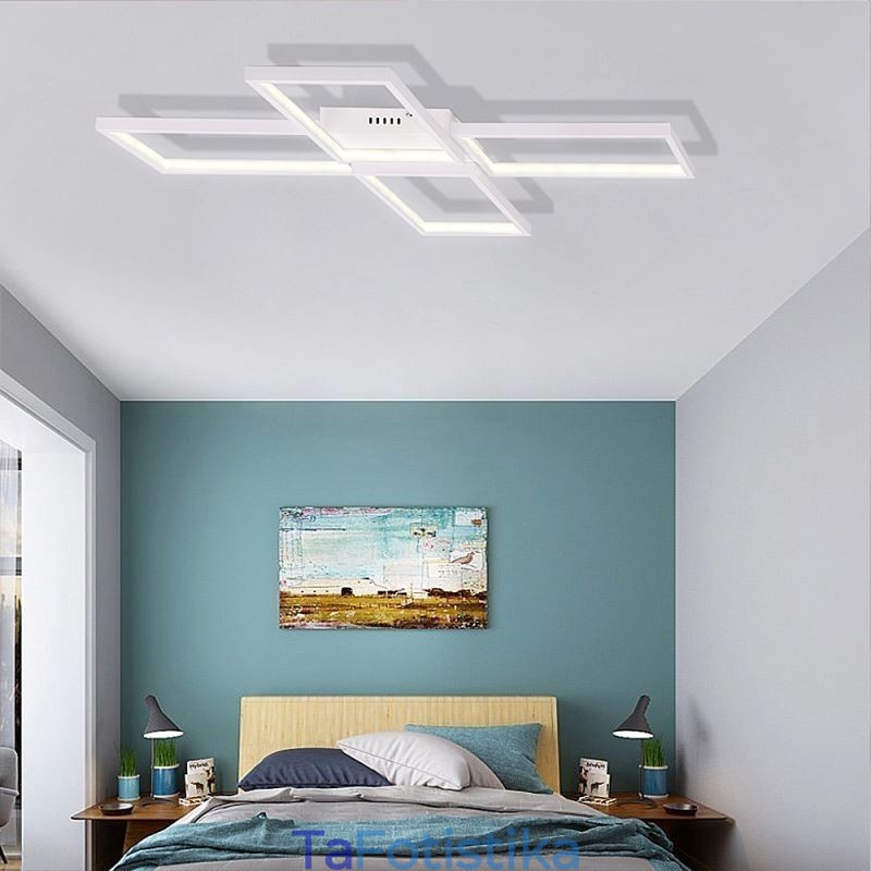 Μινιμαλιστικό ακρυλικό φωτιστικό οροφής Flush Mount σε σχήμα X