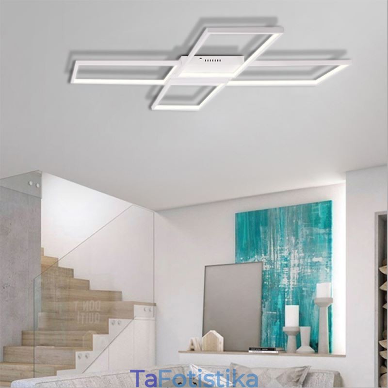Μινιμαλιστικό ακρυλικό φωτιστικό οροφής Flush Mount σε σχήμα X