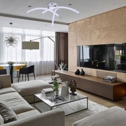 Ακρυλικό σταυρωτό φωτιστικό οροφής Simple Flush Mount σε σχήμα τόξου