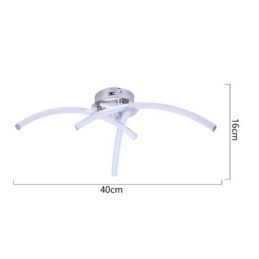 Ακρυλικό σταυρωτό φωτιστικό οροφής Simple Flush Mount σε σχήμα τόξου