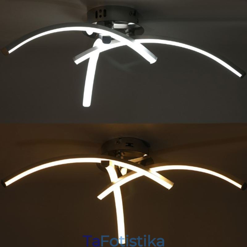 Ακρυλικό σταυρωτό φωτιστικό οροφής Simple Flush Mount σε σχήμα τόξου