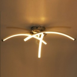 Ακρυλικό σταυρωτό φωτιστικό οροφής Simple Flush Mount σε σχήμα τόξου