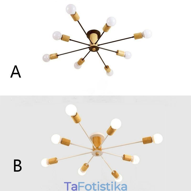 Πολυέλαιος μοντέρνος Magic Beans Flush Mount Wood Branch