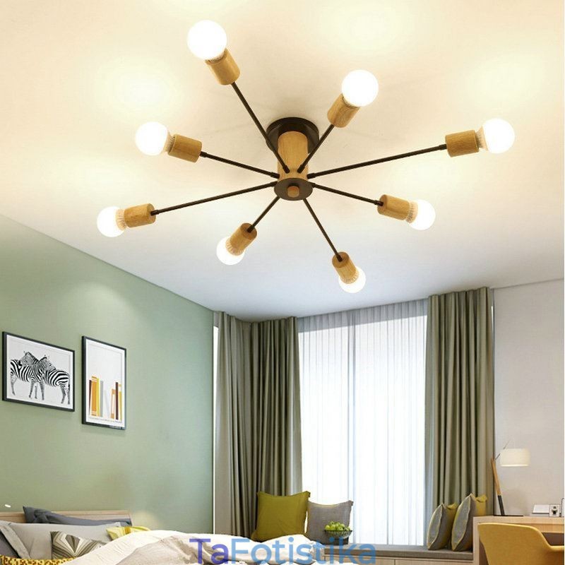 Πολυέλαιος μοντέρνος Magic Beans Flush Mount Wood Branch