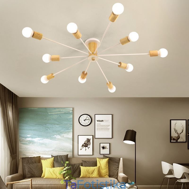Πολυέλαιος μοντέρνος Magic Beans Flush Mount Wood Branch