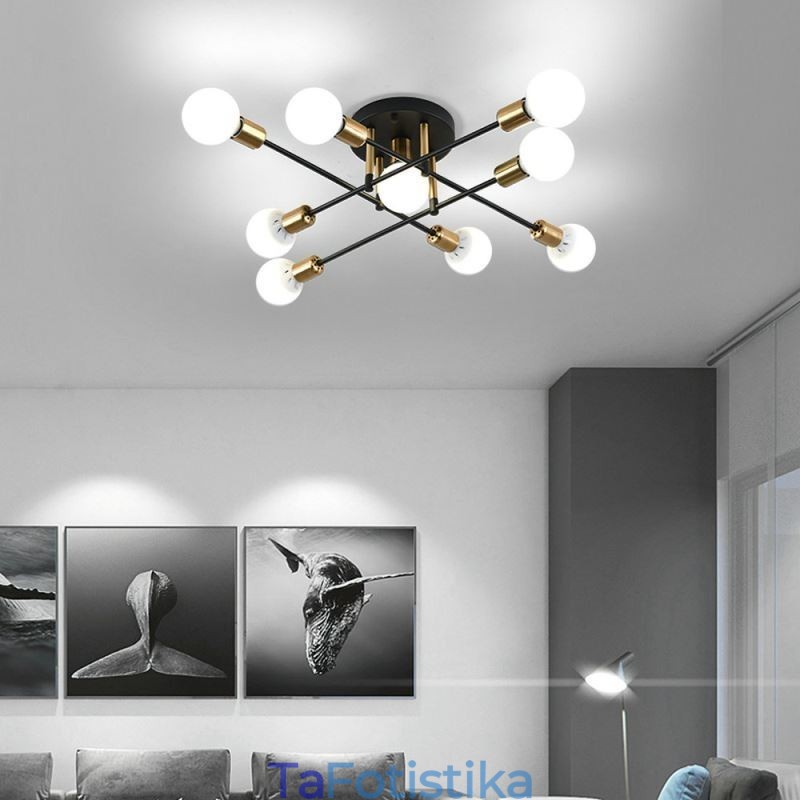Simple Magic Beans Flush Mount σταυρωμένο φωτιστικό οροφής
