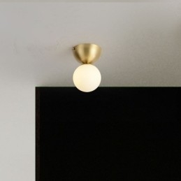 Φωτιστικό οροφής Nordic Brass Mini Flush Mount Light Foyer