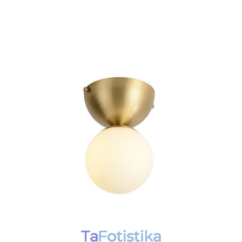 Φωτιστικό οροφής Nordic Brass Mini Flush Mount Light Foyer