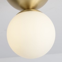 Φωτιστικό οροφής Nordic Brass Mini Flush Mount Light Foyer