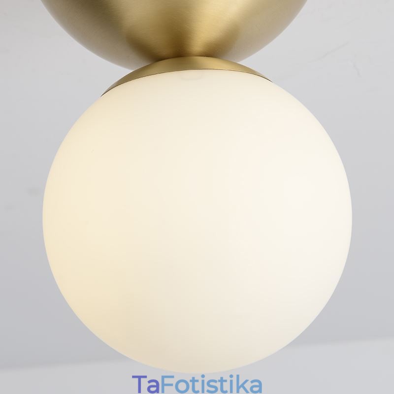 Φωτιστικό οροφής Nordic Brass Mini Flush Mount Light Foyer