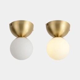 Φωτιστικό οροφής Nordic Brass Mini Flush Mount Light Foyer
