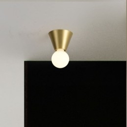 Φωτιστικό οροφής Nordic Brass Mini Flush Mount