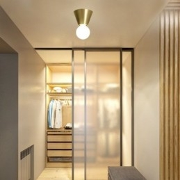 Φωτιστικό οροφής Nordic Brass Mini Flush Mount