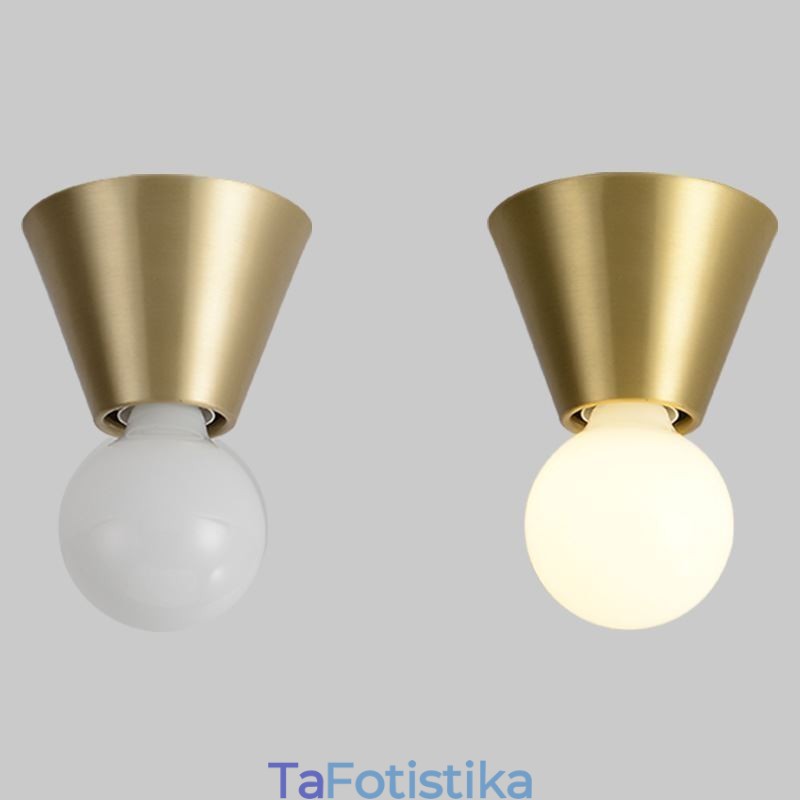 Φωτιστικό οροφής Nordic Brass Mini Flush Mount