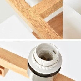 Φωτιστικό οροφής Nordic Flush Mount Creative ζεστό φωτιστικό από μασίφ ξύλο