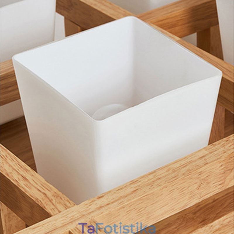 Φωτιστικό οροφής Nordic Square Grid Flush Mount Φωτιστικό από καουτσούκ από ξύλο