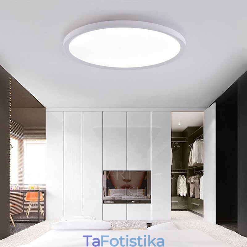 Nordic Round Flush Mount Super Thin Φωτιστικό Οροφής Φωτιστικό Αλουμινίου Roung