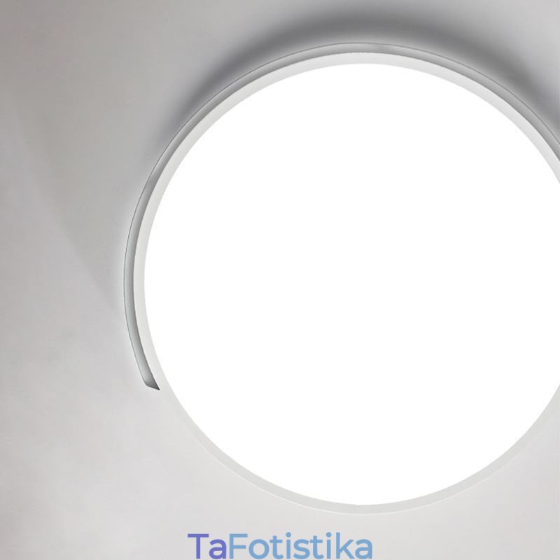 Μοντέρνο κυκλικό φωτιστικό οροφής, απλό, flush