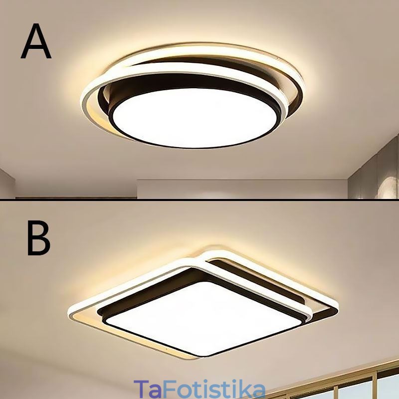Μοντέρνο Simple Flush Mount γεωμετρικό φωτιστικό οροφής Φωτιστικό τετράγωνου πλαισίου