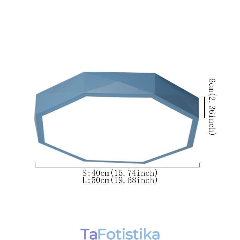 Μοντέρνο Flush Mount Ειδικό Εξάγωνο Φωτιστικό Οροφής Εξαιρετικά Λεπτό Φωτιστικό Λαμπτήρα
