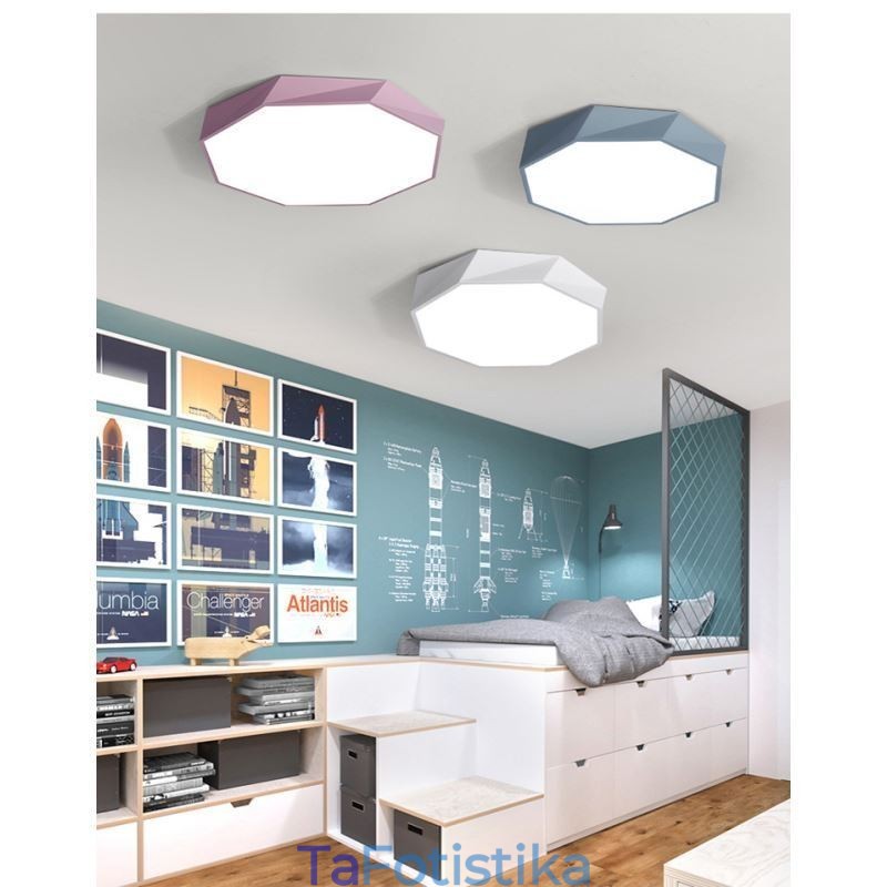 Μοντέρνο Flush Mount Ειδικό Οκτάγωνο Φωτιστικό Οροφής Εξαιρετικά Λεπτό Φωτιστικό Λαμπτήρα