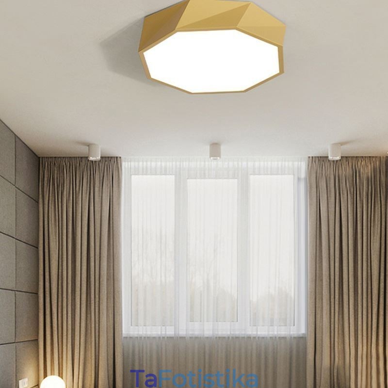 Μοντέρνο Flush Mount Ειδικό Οκτάγωνο Φωτιστικό Οροφής Εξαιρετικά Λεπτό Φωτιστικό Λαμπτήρα