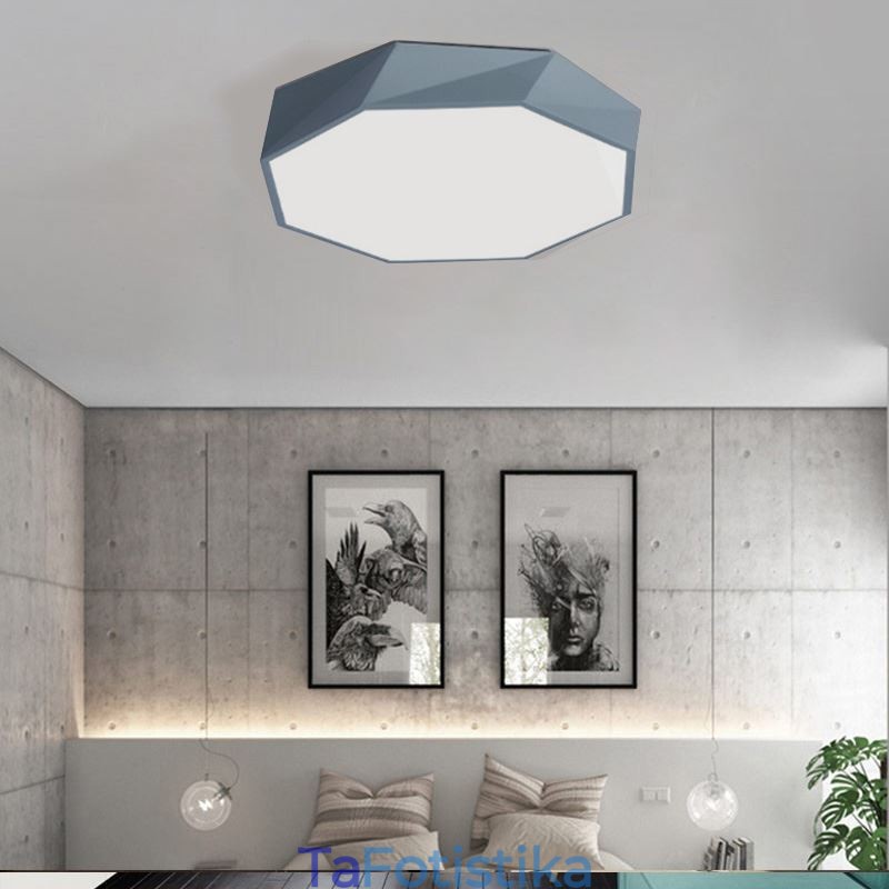 Μοντέρνο Flush Mount Ειδικό Οκτάγωνο Φωτιστικό Οροφής Εξαιρετικά Λεπτό Φωτιστικό Λαμπτήρα