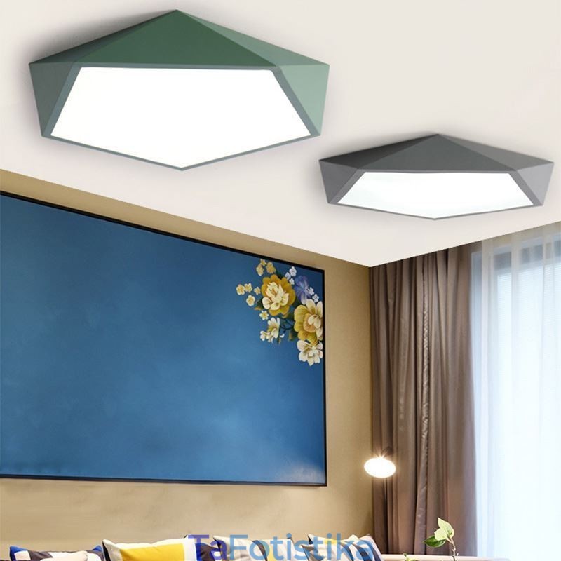 Φωτιστικό οροφής με μοντέρνο Flush Mount Diamond Design Εξαιρετικά λεπτό φωτιστικό σπιτιού